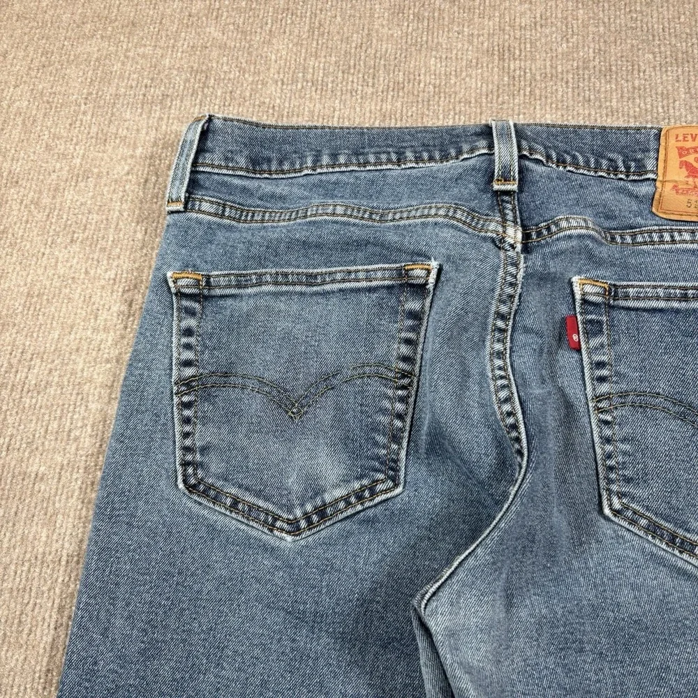 Levis 511 Jeans Mens 32x30 (Tag 34x32) Slim Fit Straight‎ Leg Medium Blue Denim